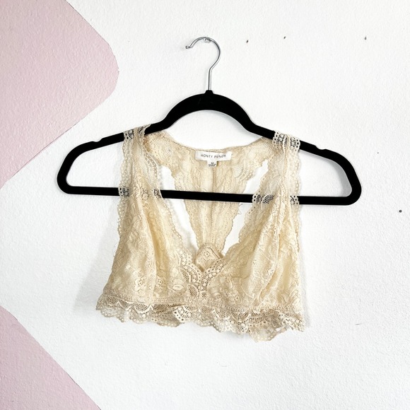 Honey Punch Other - Lace Bralette Dainty Coquette Fairy Festival Coachella‎ Rave Medium